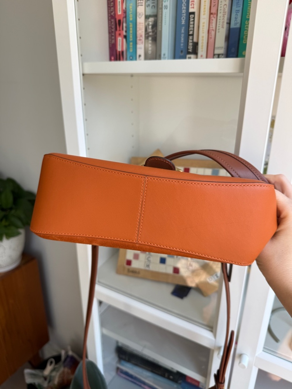 Coach Tabby Shoulder Bag in Orange and Brown with Gold Hardware - Picture 9 of 9